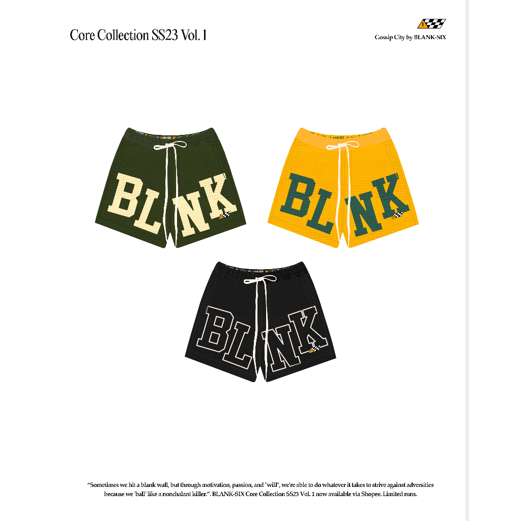 MESH SHORTS | BLNK Shorts | BLANK-SIX SS23 Core Collection Vol. 1 ...