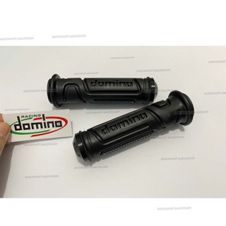 Domino handle grip V2 with black bar end and rubber Universal type ...