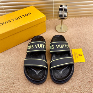 Louis Vuitton Honolulu Mule Sandals Blue Brown Black