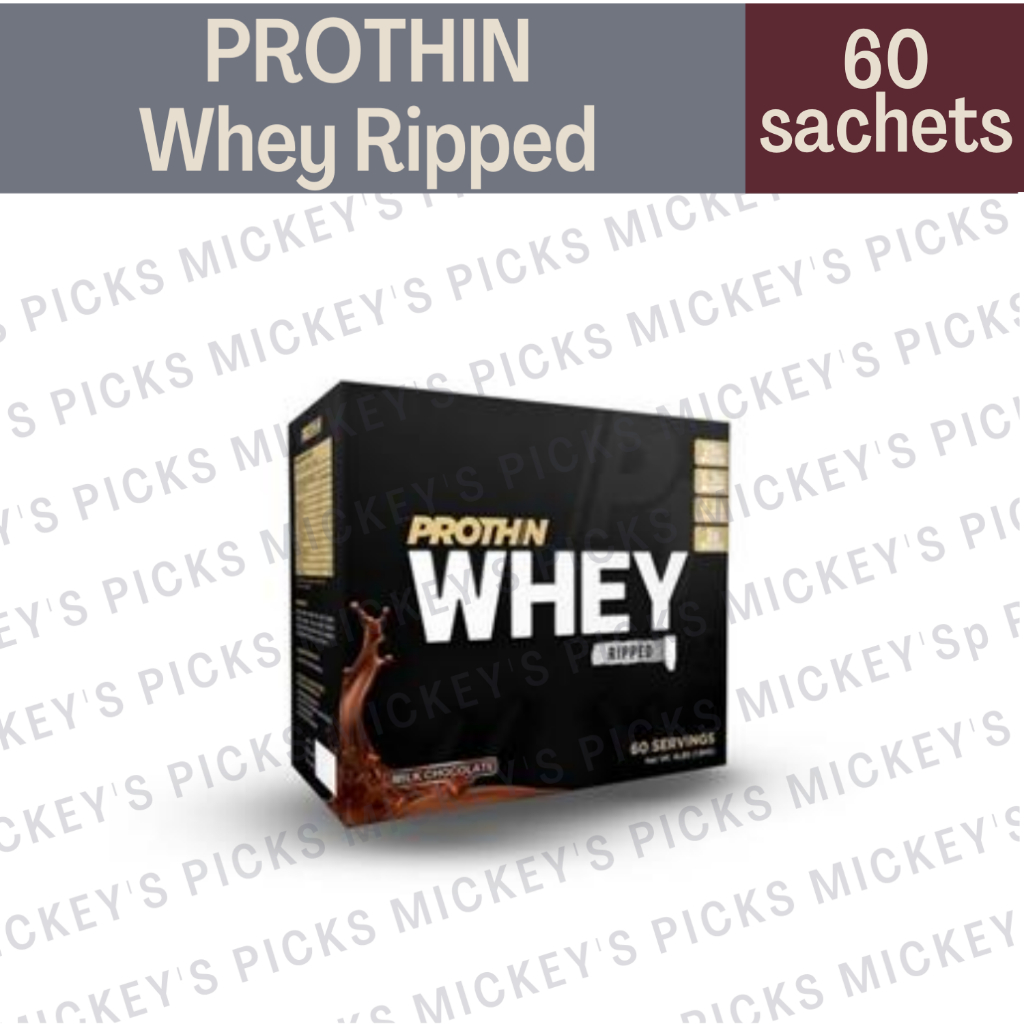 Prothin Whey Ripped 60 Servings (1 Box, 60 Sachets) 