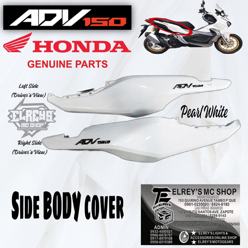 STOCK BODY COVER FOR ADV 150 PEARL WHITE | Shopee Philippines