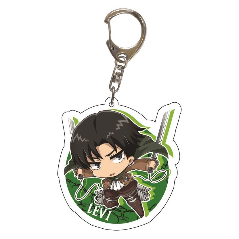 AOT Attack On Titan Keychains Key Ring Anime Collectibles Levi Eren ...