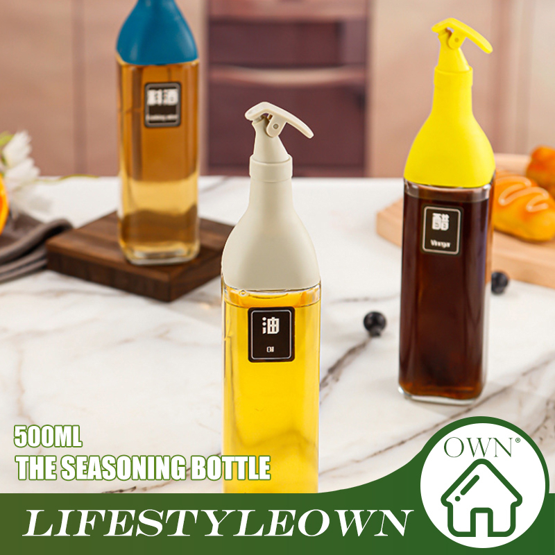 Kitchen Glass Oil Pot Home Kitchen Glass Soy Sauce Bottle Oil Pipe Leak