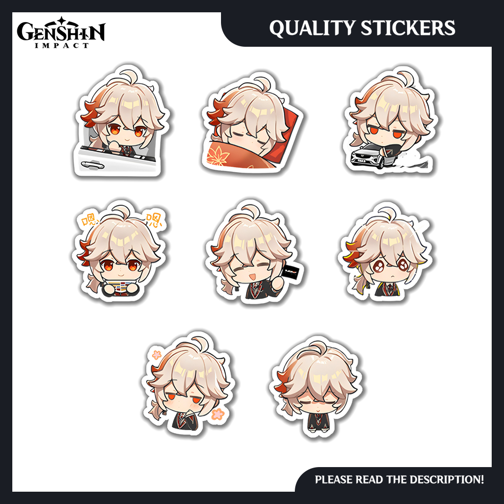 Kaedehara Kazuha Cadillac Collab Genshin Impact Emoji Stickers