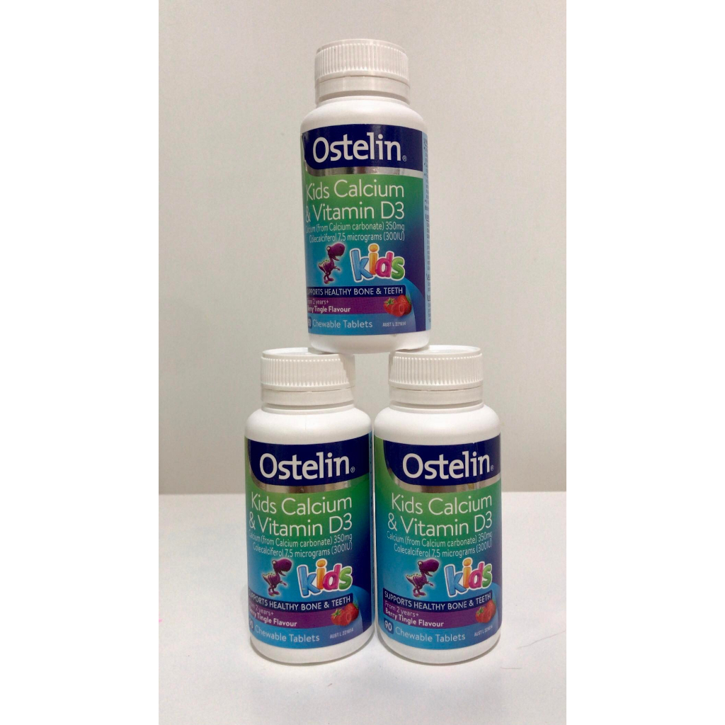 Ostelin Kids Calcium & Vitamin D Chewable D3 for Childrens Bone