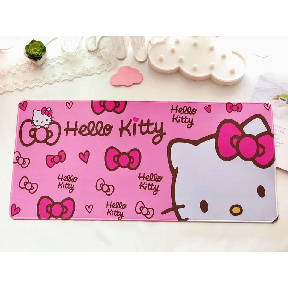 desk mat Computer Accesories Deskmat Hello kitty RIBBON | Shopee ...