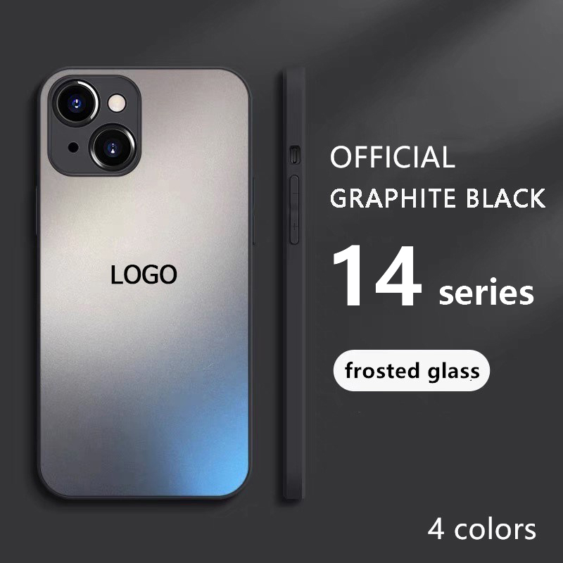 48H send 4 colors frosted glass Case for iPhone 15 14 13 12 11 Pro Max