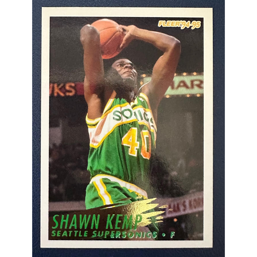 1994 Fleer NBA Basketball Card Seattle Super Sonics Shawn Kemp Cage