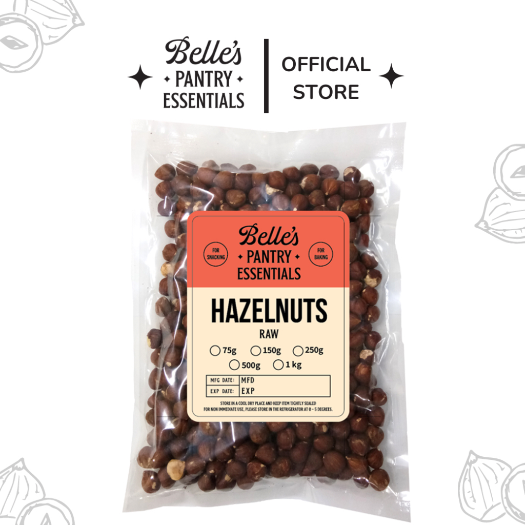 Belle's Raw Hazelnuts 250g 1kg Shopee Philippines