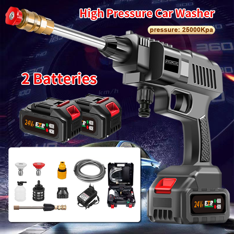 Portable Wireless Pressure Washe 24V Lithium Battery High Car Washer ...