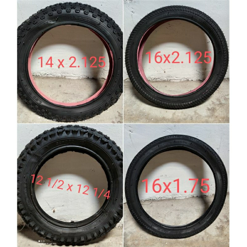 LEO TIRE 12 14 16x1.75 2.125 KIDS BIKE TIRES 12 1 2 x 2 1 4 GULONG NG BIKE 14 x 2.125 TIRE