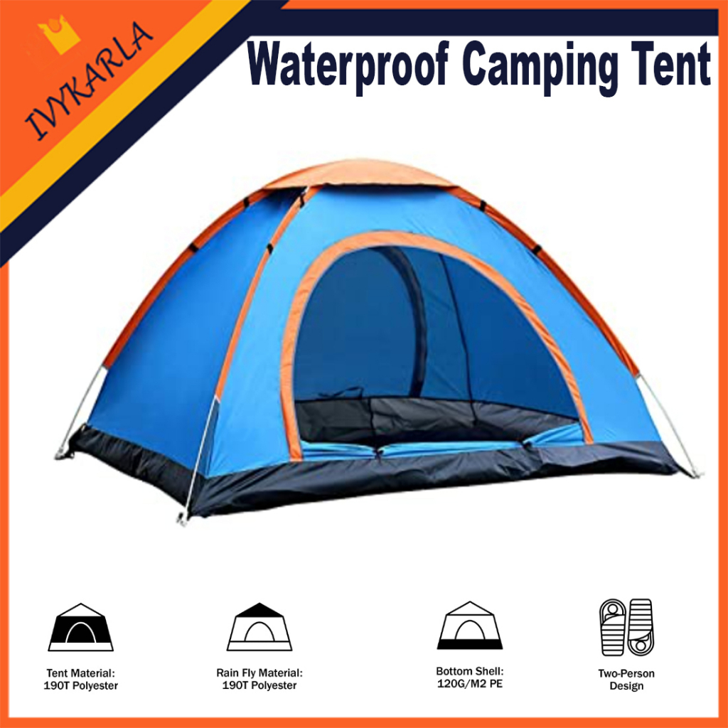 2/4/6 Person Waterproof Outdoor Dome Camping Family Hiking Tent