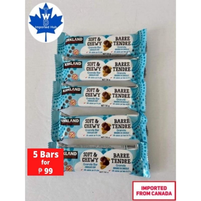 *MADE IN CANADA* Kirkland Soft & Chewy Granola Bar 5 Bars 24g each BB APR 2025 Shopee