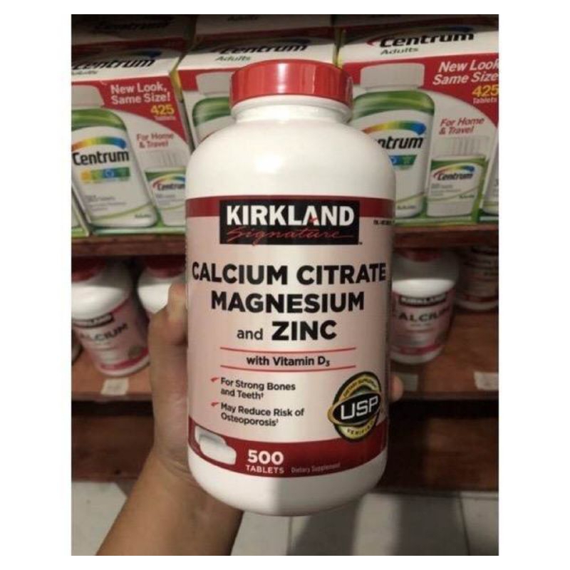 Kirkland Signature Calcium Citrate Magnesium Zinc Shopee Philippines