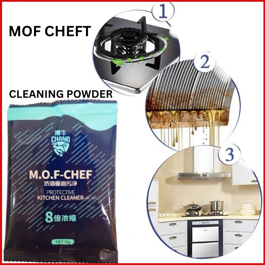 MOF CHEF CLEANING POWDER, SILVER NANO MOF CHEF POWDER powder Cleaning ...