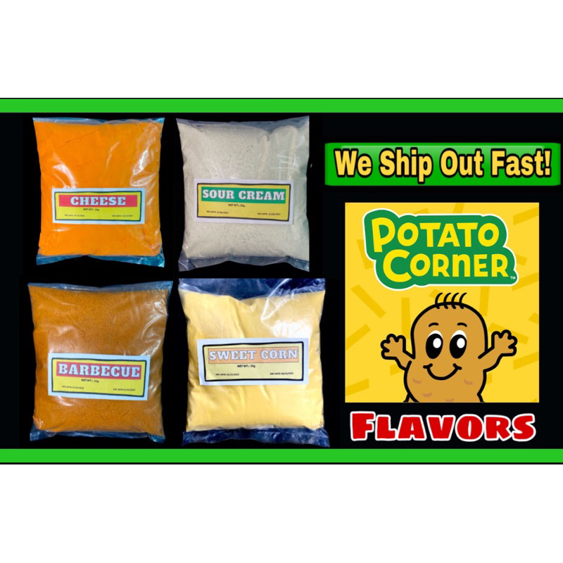 ORIGINAL 400g, 1KG Potato Corner Powder Flavorings Seasonings Shopee