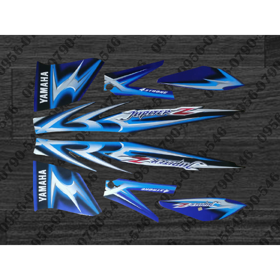 YAMAHA CRYPTON Z 06 BLUE Stock Decal/Sticker | Shopee Philippines