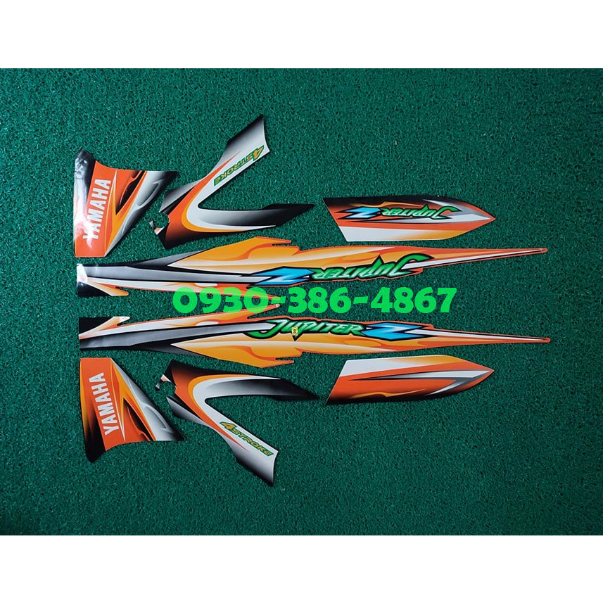 YAMAHA CRYPTON Z 05 ORANGE/BLACK Stock Decal/Sticker Shopee Philippines