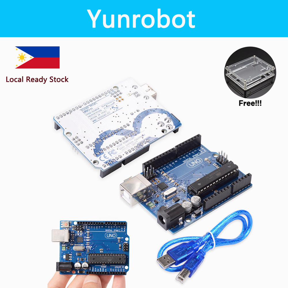 Free Case) DIP UNO R3 Board ATmega328P/CH340G for Arduino ATMEGA16u2 Board  with USB Cable