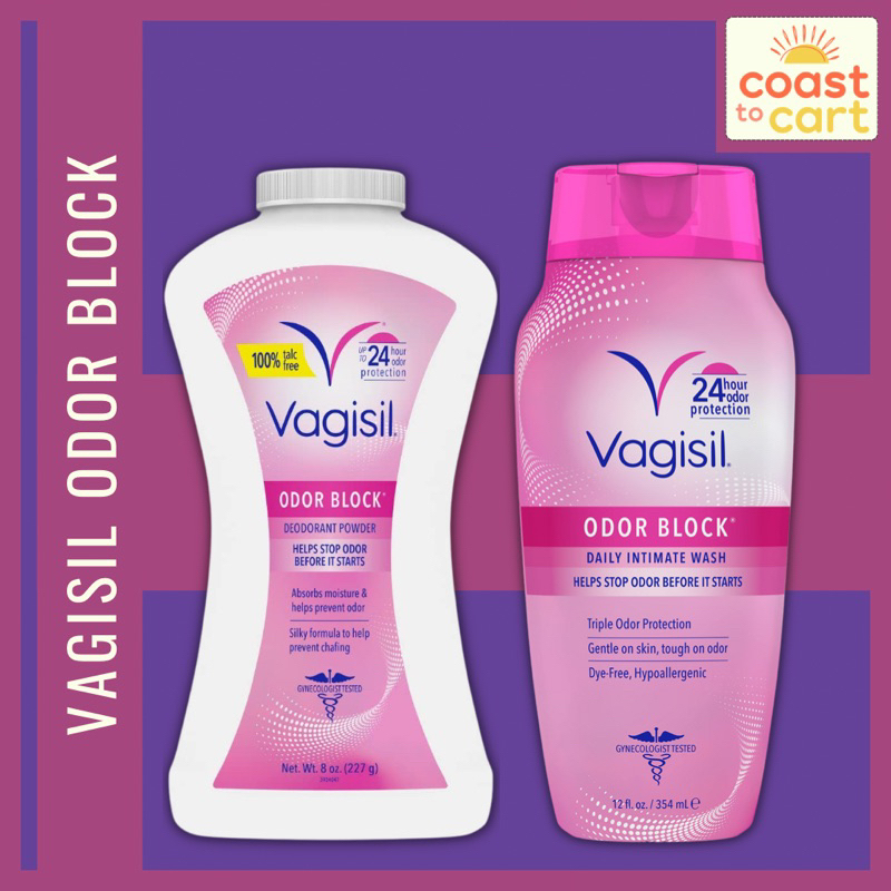 Vagisil Odor Block Deodorant Talc Free Powder Vagisil Odor Block Daily Intimate Feminine Wash