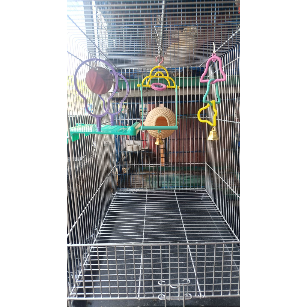 Bird Accessories For Love Birds Toys Hanging Toys Bird Cage Toy