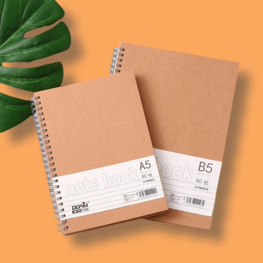 EVX A5/B5 kraft paper coil book office notepad student notebook
