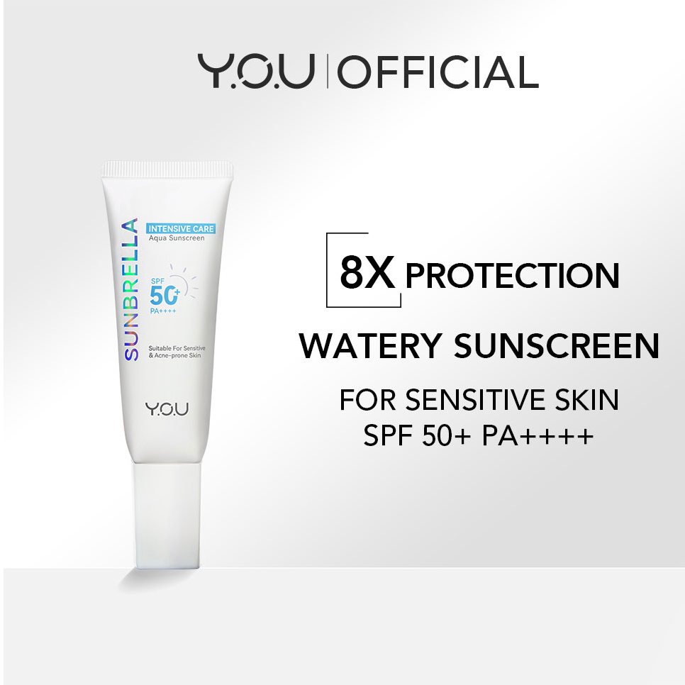 Y.O.U Sunbrella Intensive Care Aqua Sunscreen SPF50+ PA++++ 40ML 8X ...