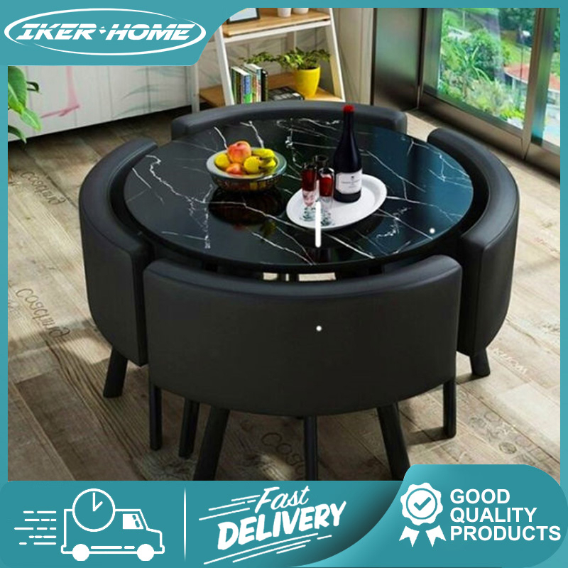 IKER Nordic minimalist reception desk and chair combination business reception office dining