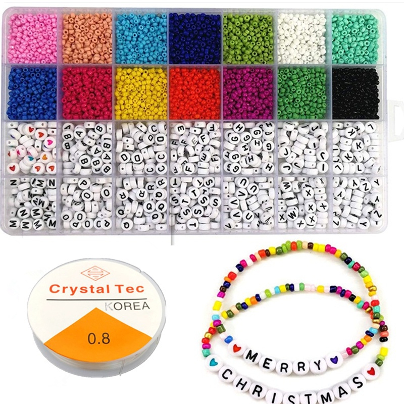 5000Pcs Beads Kit DIY acrylic letter bead set for Name Bracelets