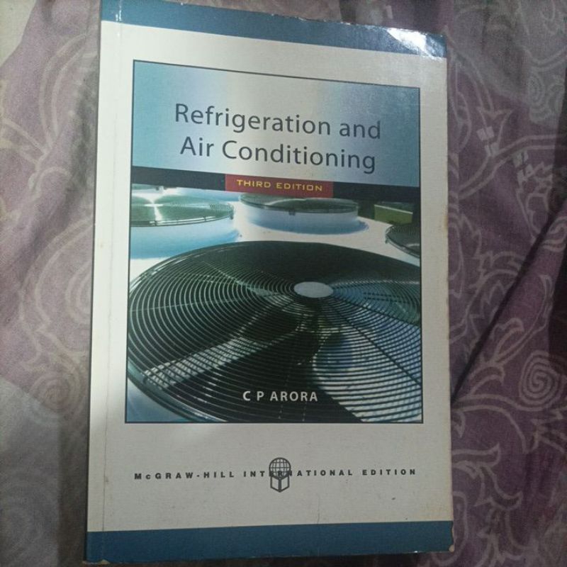 Refregeration Air Conditioning Third edition by CP ARORA Shopee