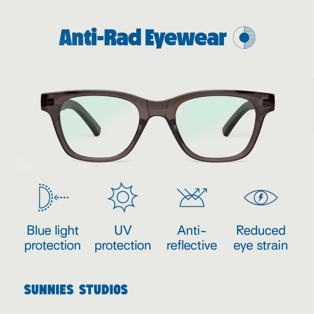 Sunnies Studios Anti Radiation Theo (Nongraded Blue Light Eyeglasses for Men and Women
