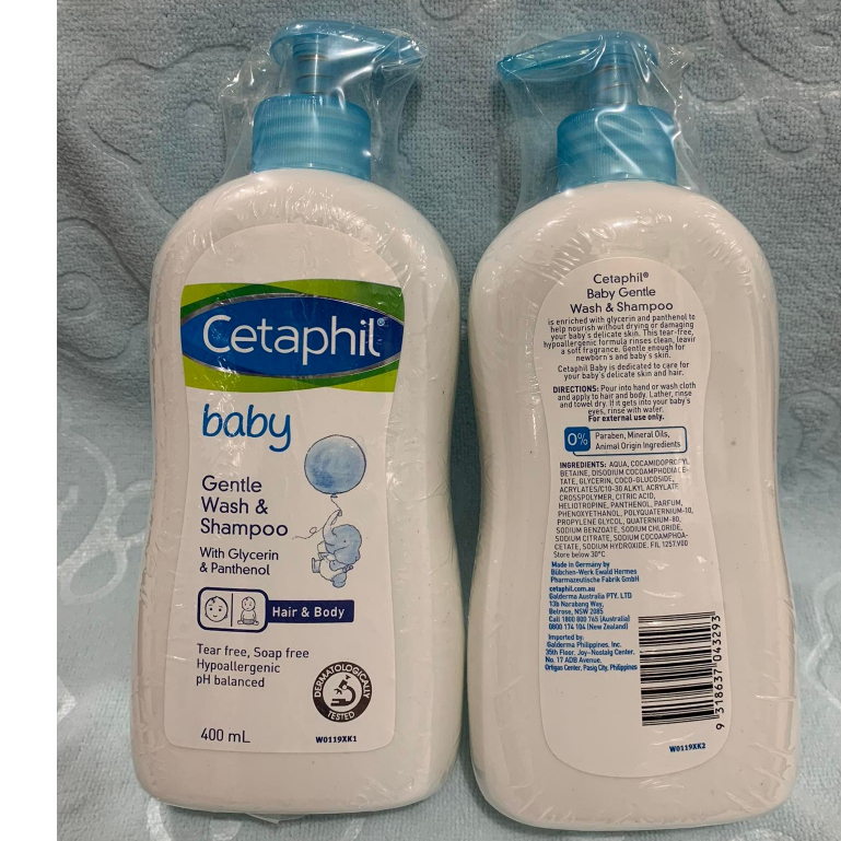 Cetaphil Baby Gentle wash shampoo 400ml Shopee Philippines