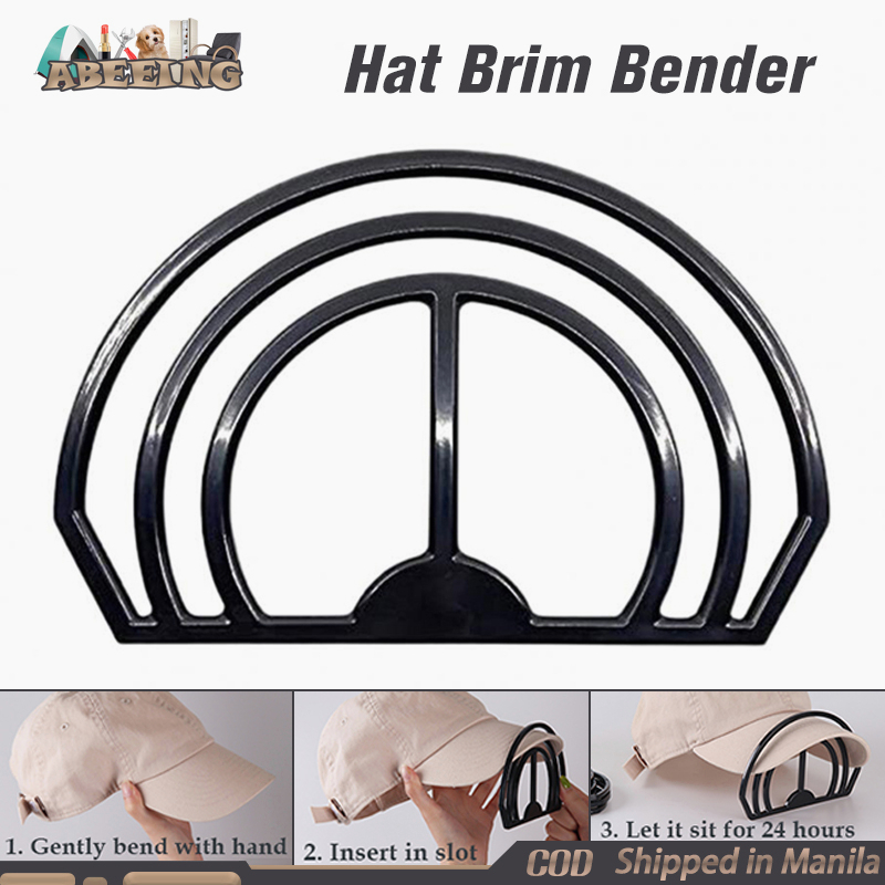 Hat Brim Bender, Perfect Hat Curve Band Hat Brim Shaper For Fitted Hats Easy Hats Shape Keeper Hat Curver Tool With 9 Curve Options For Baseball Caps, Easy To Shape (Smile Style