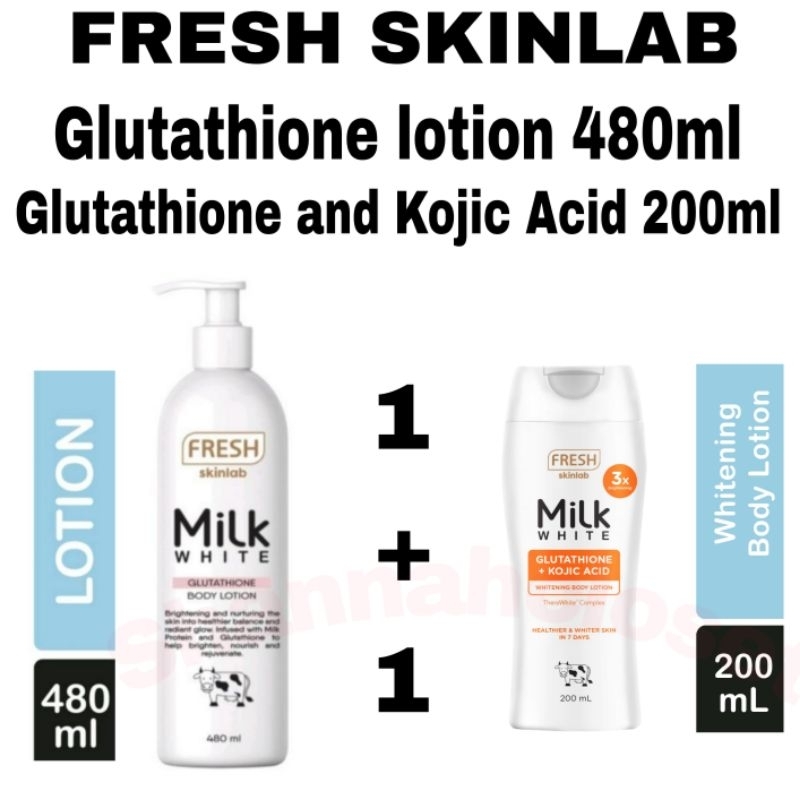 FRESH SKINLAB MILK WHITE GLUTATHIONE and KOJIC BODY LOTION