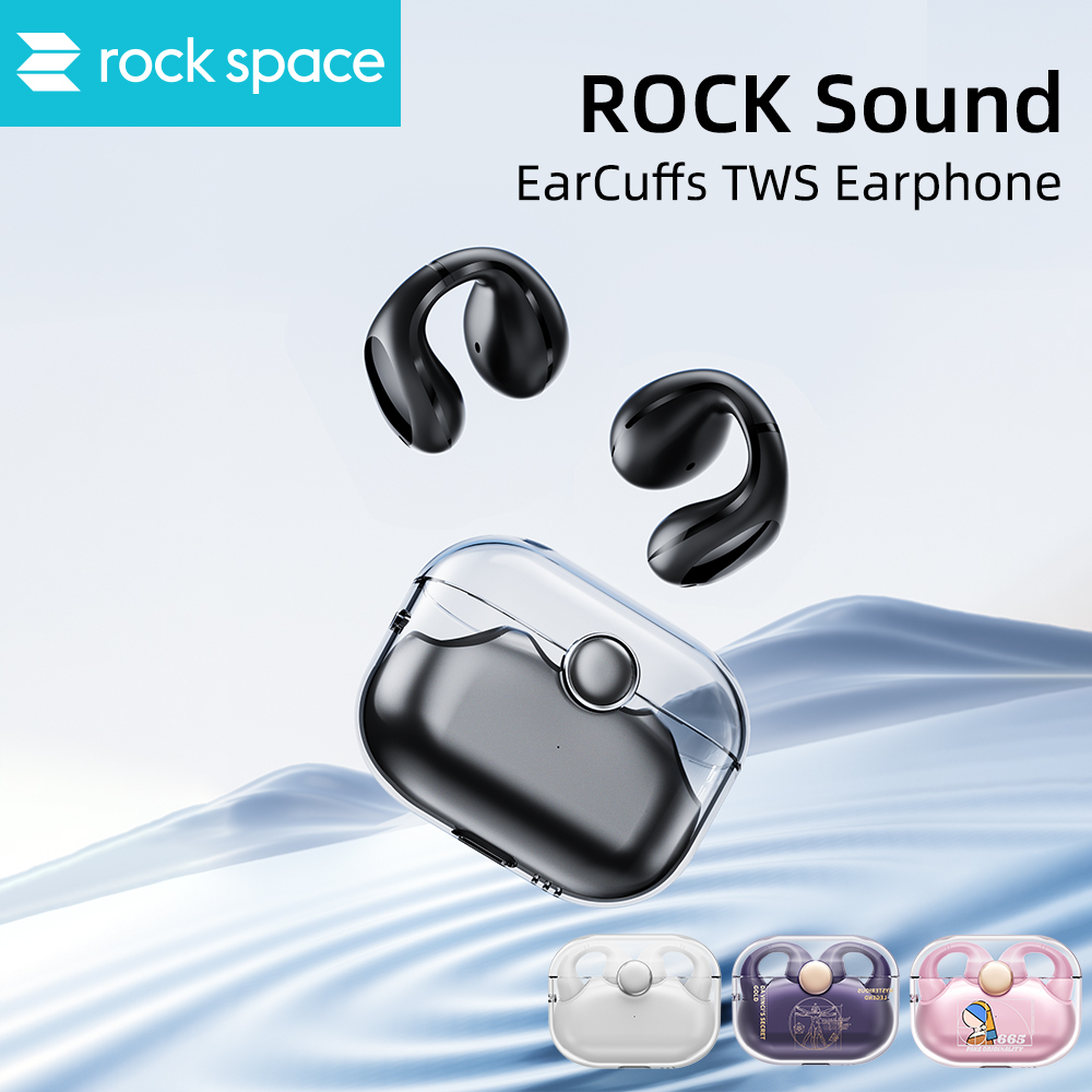 Rock Space Sound Earcuffs TWS Earbuds Wireless Bluetooth Earphones Sports Gaming IPx6