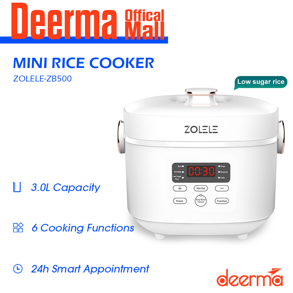 Zolele Low Sugar Rice Cooker Smart Sugar Reducing Rice Cooker 3L Free