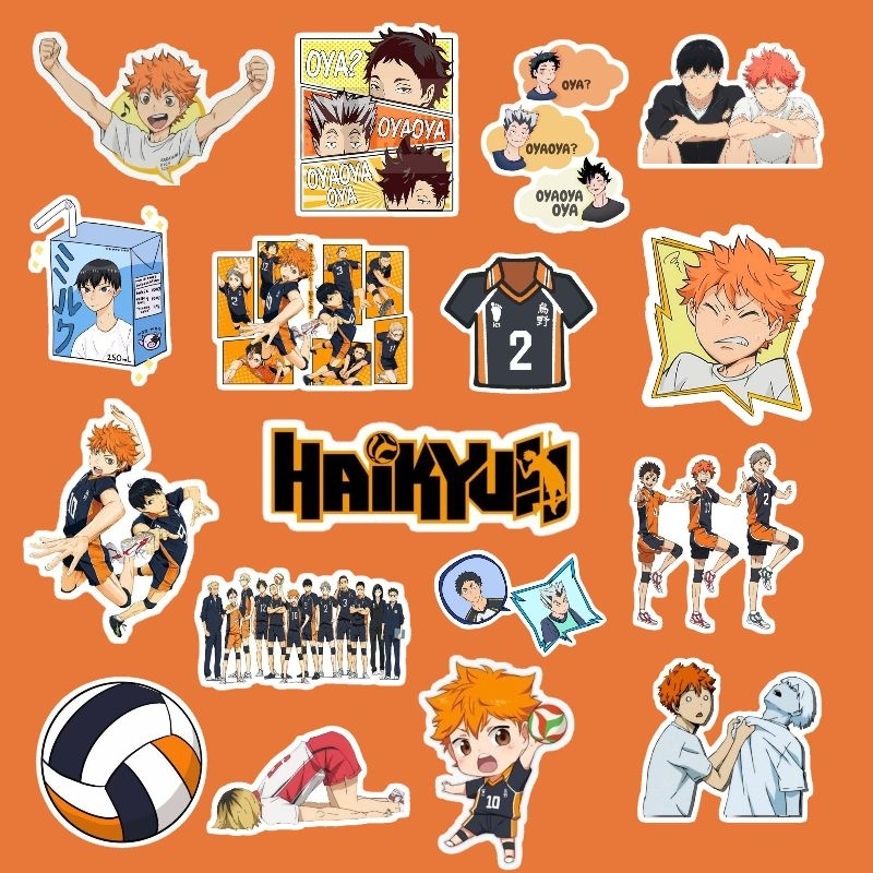 Haikyuu Waterproof VINYL Sticker Glitter Finish | arastudios | Shopee ...
