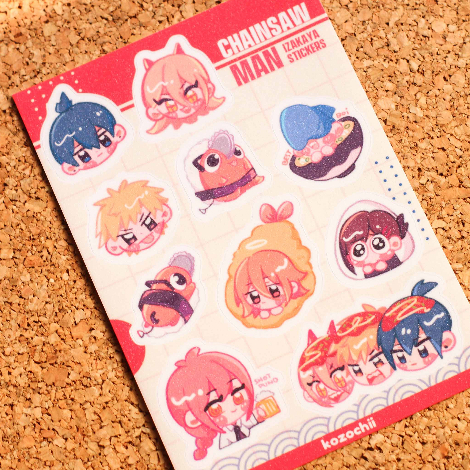 Chainsaw Man Izakaya Sticker Sheet | Shopee Philippines