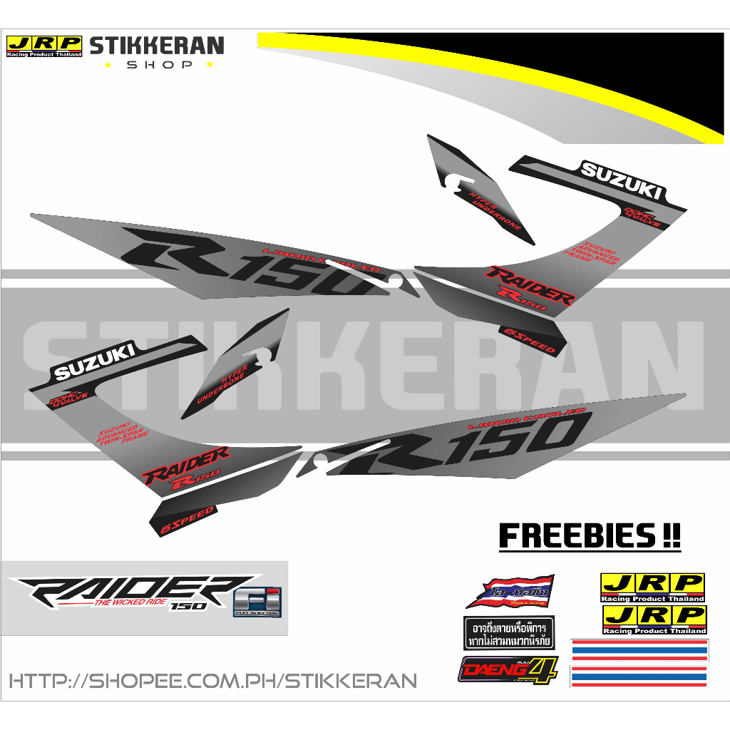 RAIDER 150 CARB LATEST DECAL 2023 | Shopee Philippines