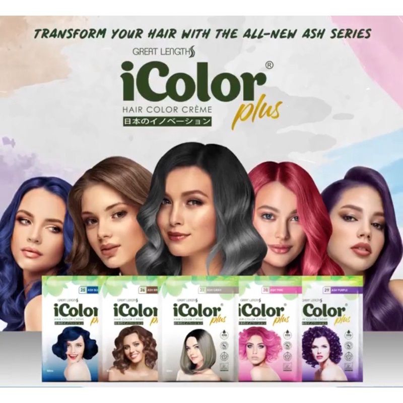 iCOLOR PLUS HAIR DYE SHAMPOO PERMANENT HAIR COLOR 40ML Shopee Philippines