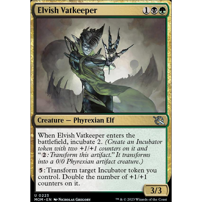 Elvish Vatkeeper Uncommon March of the Machine Magic the Gathering TCG ...