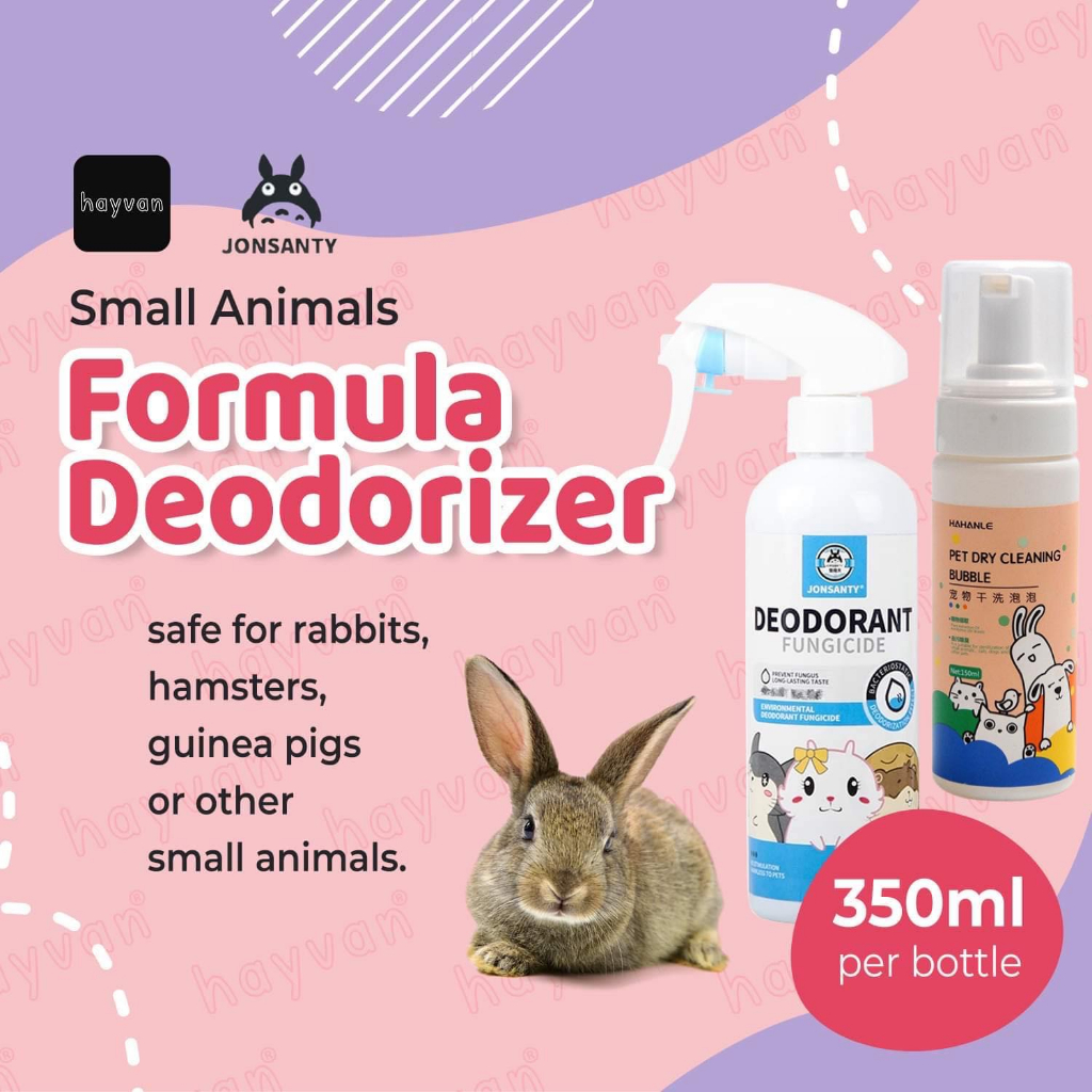 JONSANTY Rabbit Odor Eliminating Spray 11.8 fl. oz. Odor Control Small