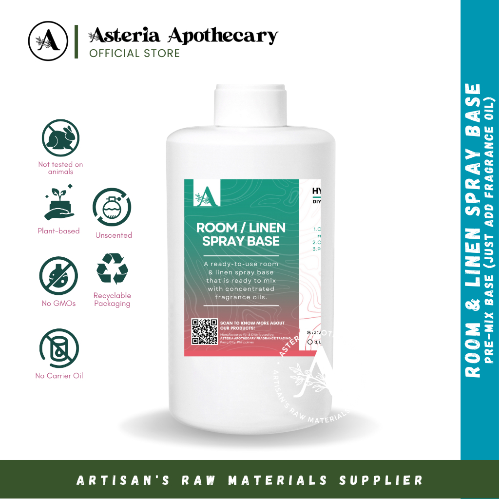 Unscented Room/Linen Spray Base (Just add Fragrance Oil) Asteria