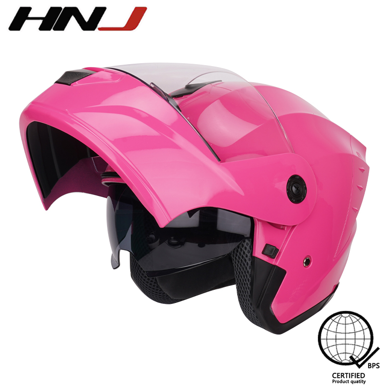 HNJ A630 Modular Motorcycle Helmet Full Face Dual Visor Men's | Shopee ...