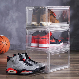 1pc Foldable Shoe Box, Thickened Shoe Box, Transparent Shoe Box