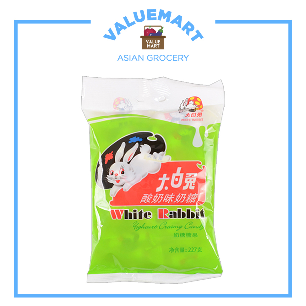 White Rabbit Yogurt Flavored Creamy Milky Candy with Edible Rice Paper