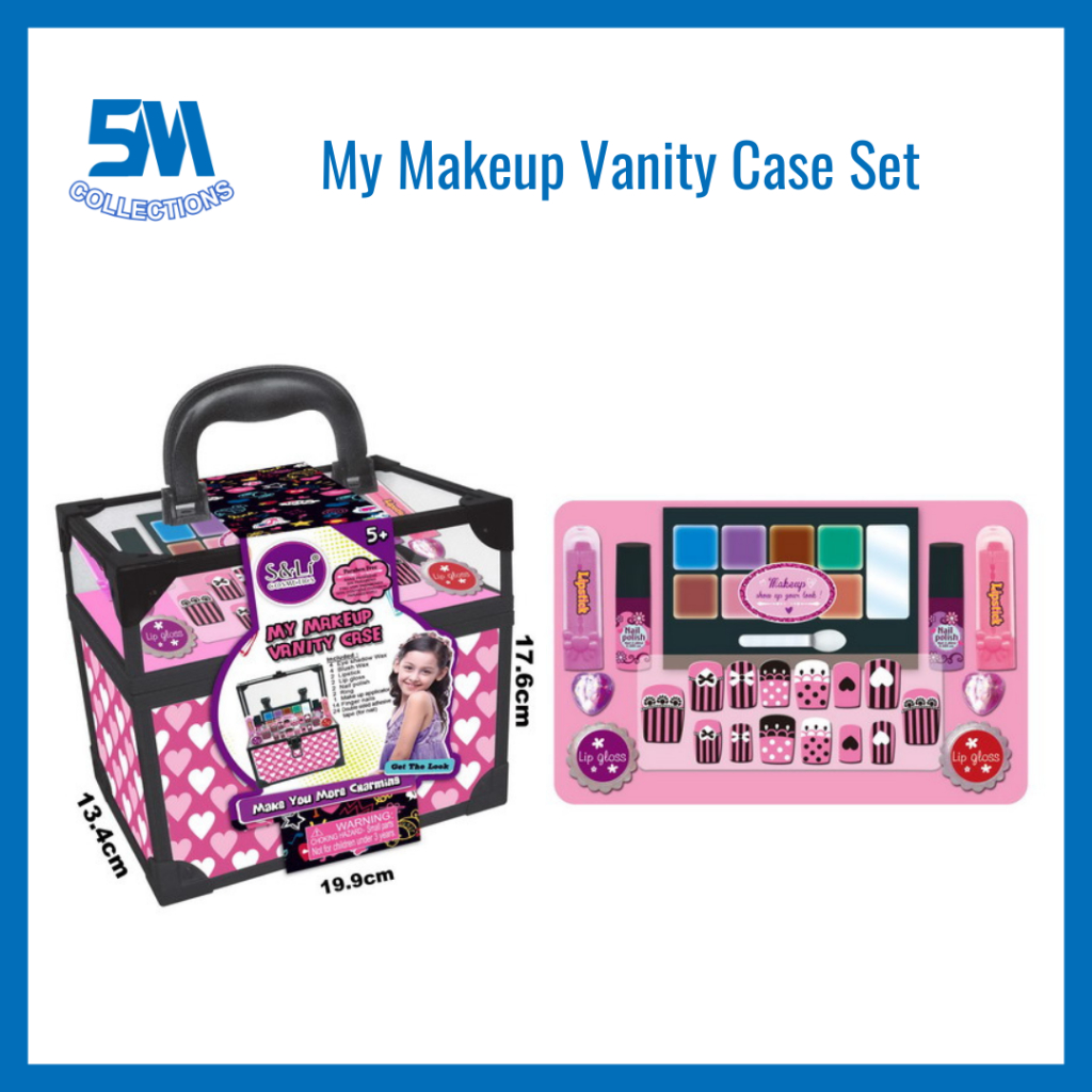 My Makeup Vanity Case Set S&Li S22767, Pretend Play Cosmetic Toys ...