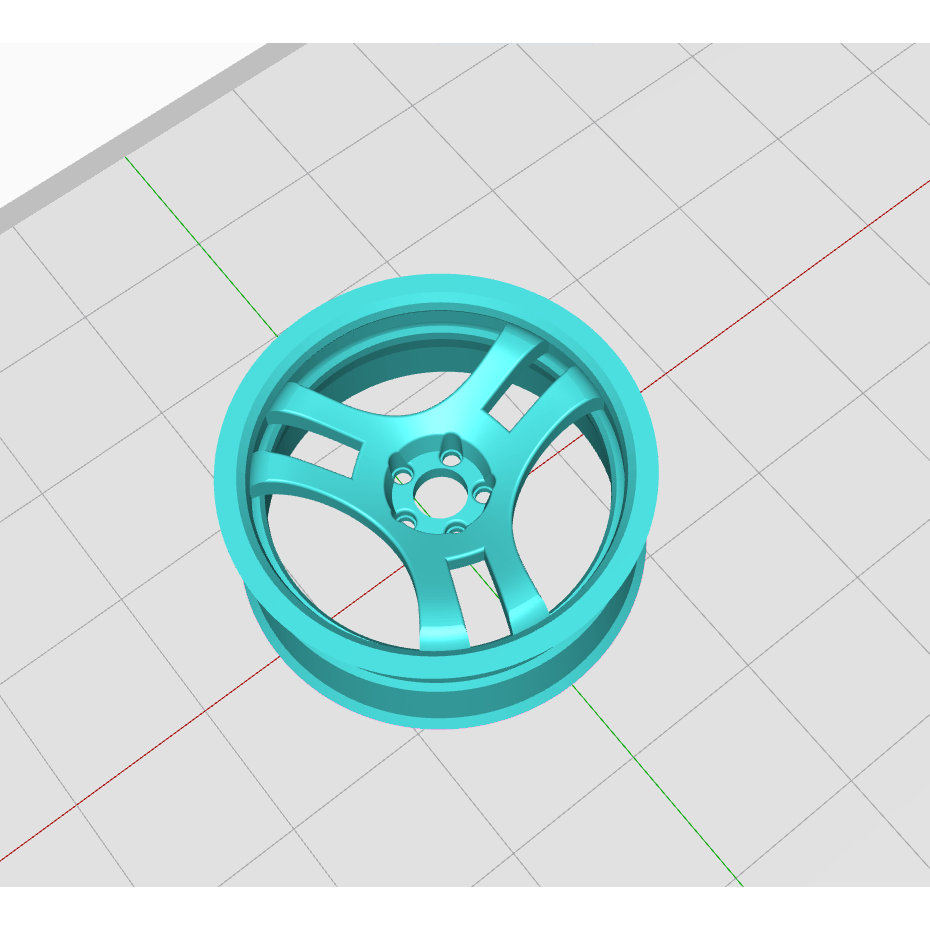 resin 3d printed 1/24 miniature racing car rims (unpainted) Shopee