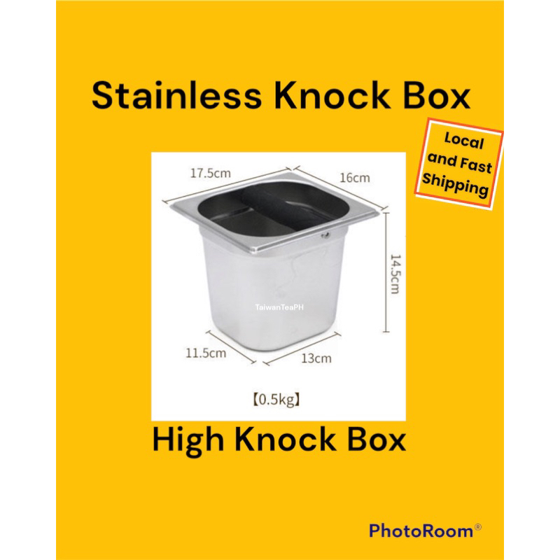 Stainless Steel Coffee Espresso Coffee Knock Box With Removable Knock