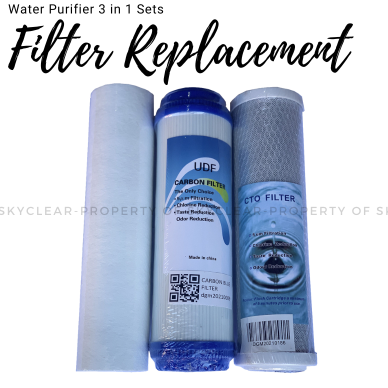 Water Purifier Replacement Filters Sediment/Carbon/ Net Filter (Set B